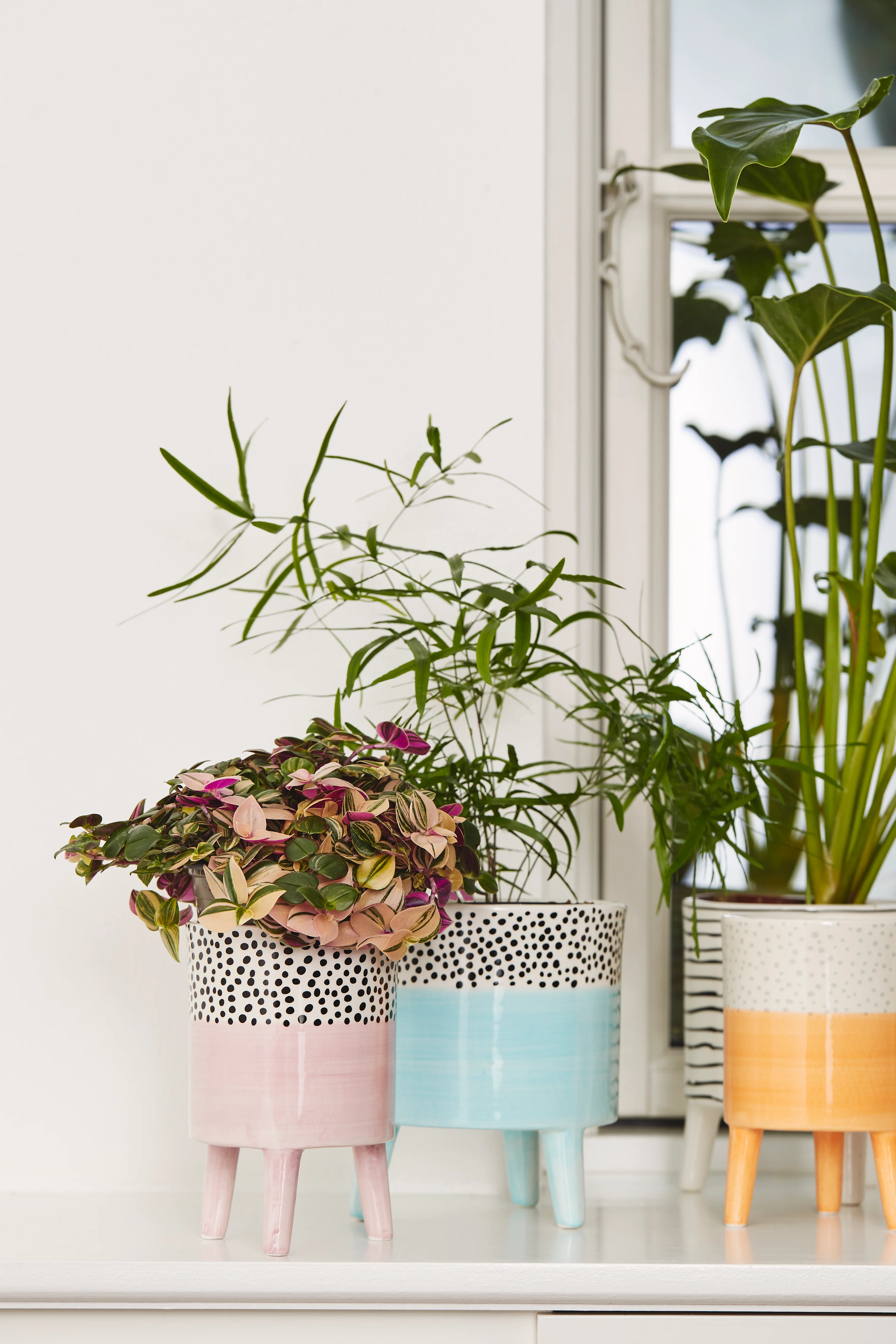Bahne Ceramic Flower Pot  Blue - Image 4