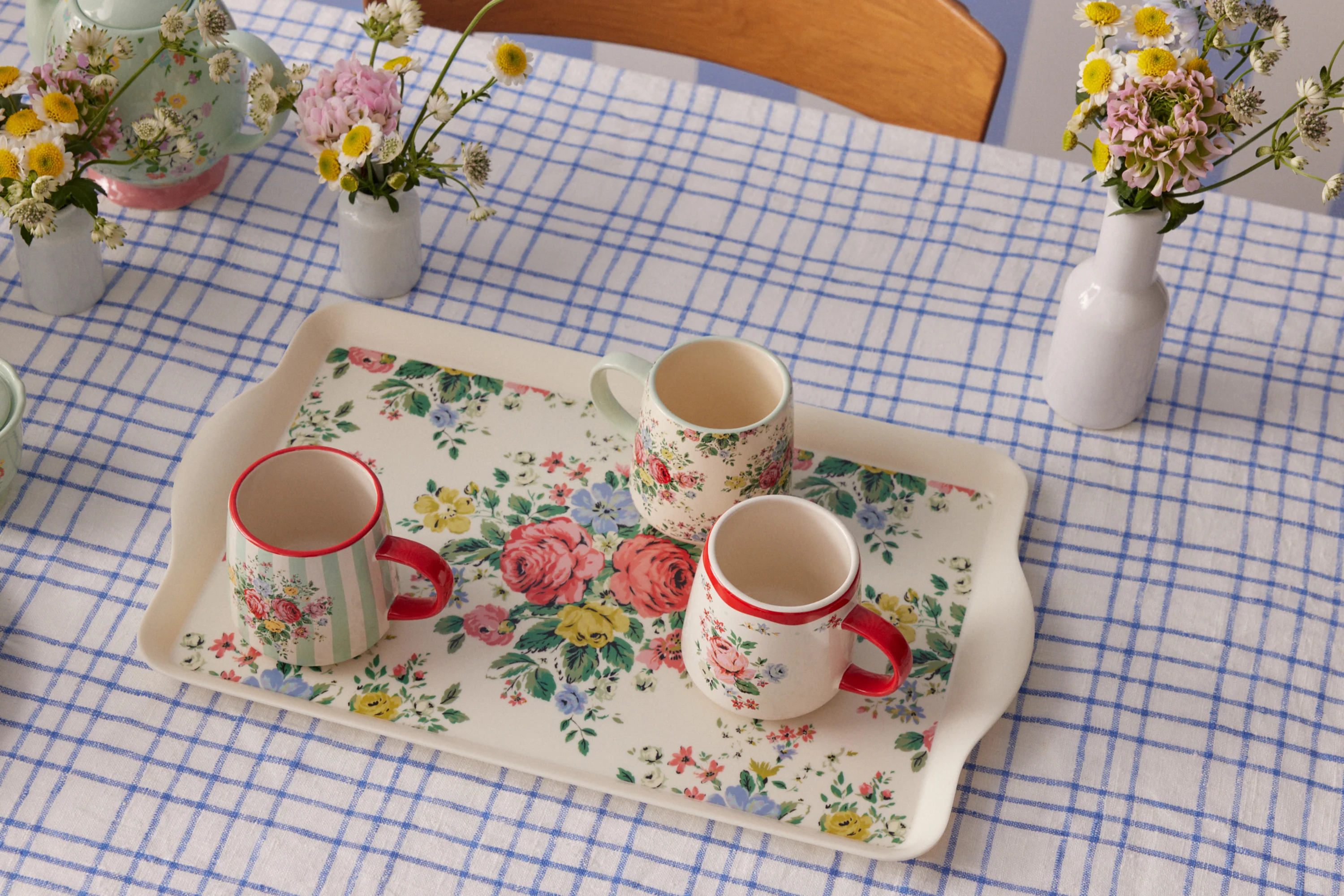 Cath Kidston Feels Like Home Billie Mug, Hampstead Red - Image 4