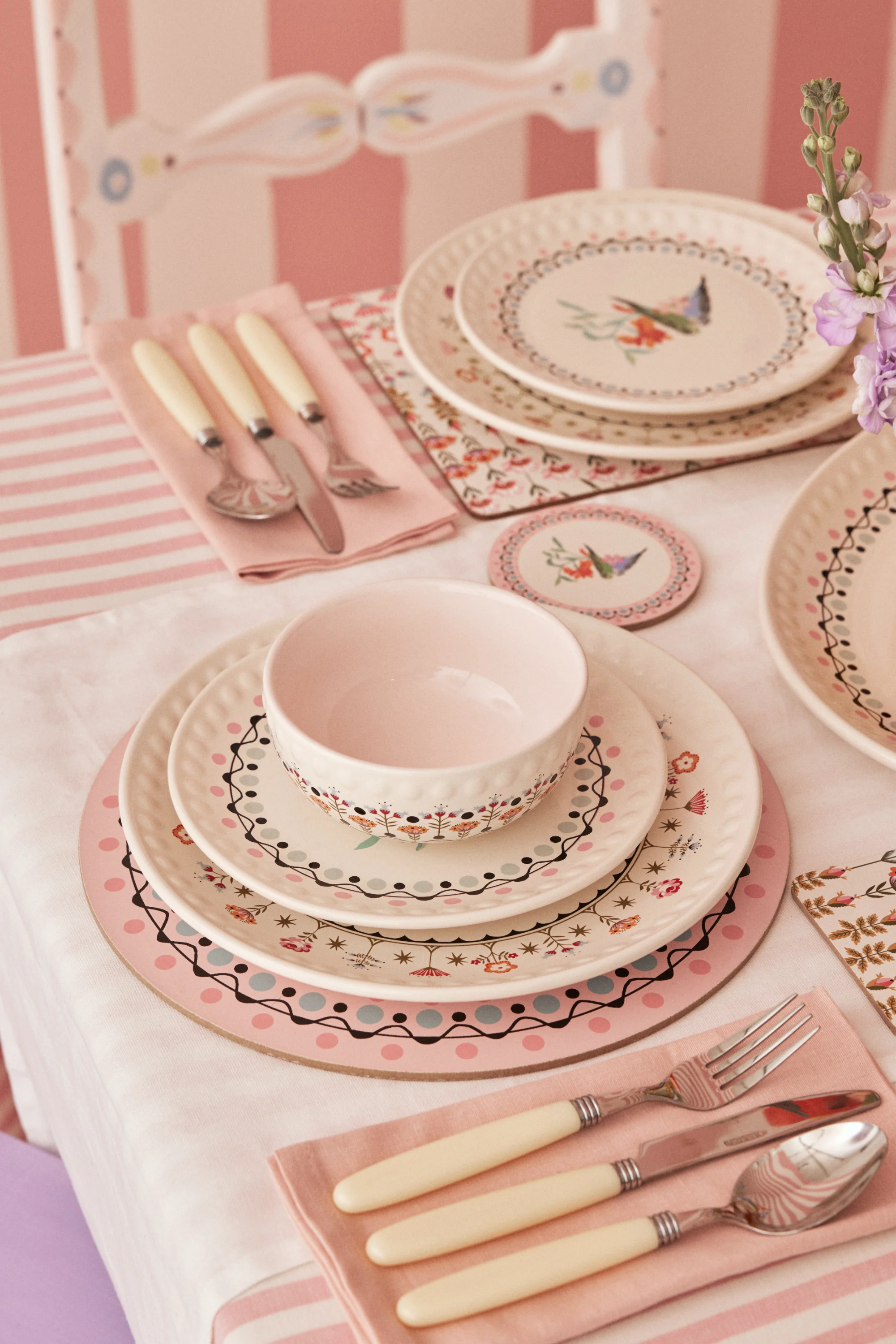 Cath Kidston Painted Table Round Placemats (Set Of 4) - Image 5