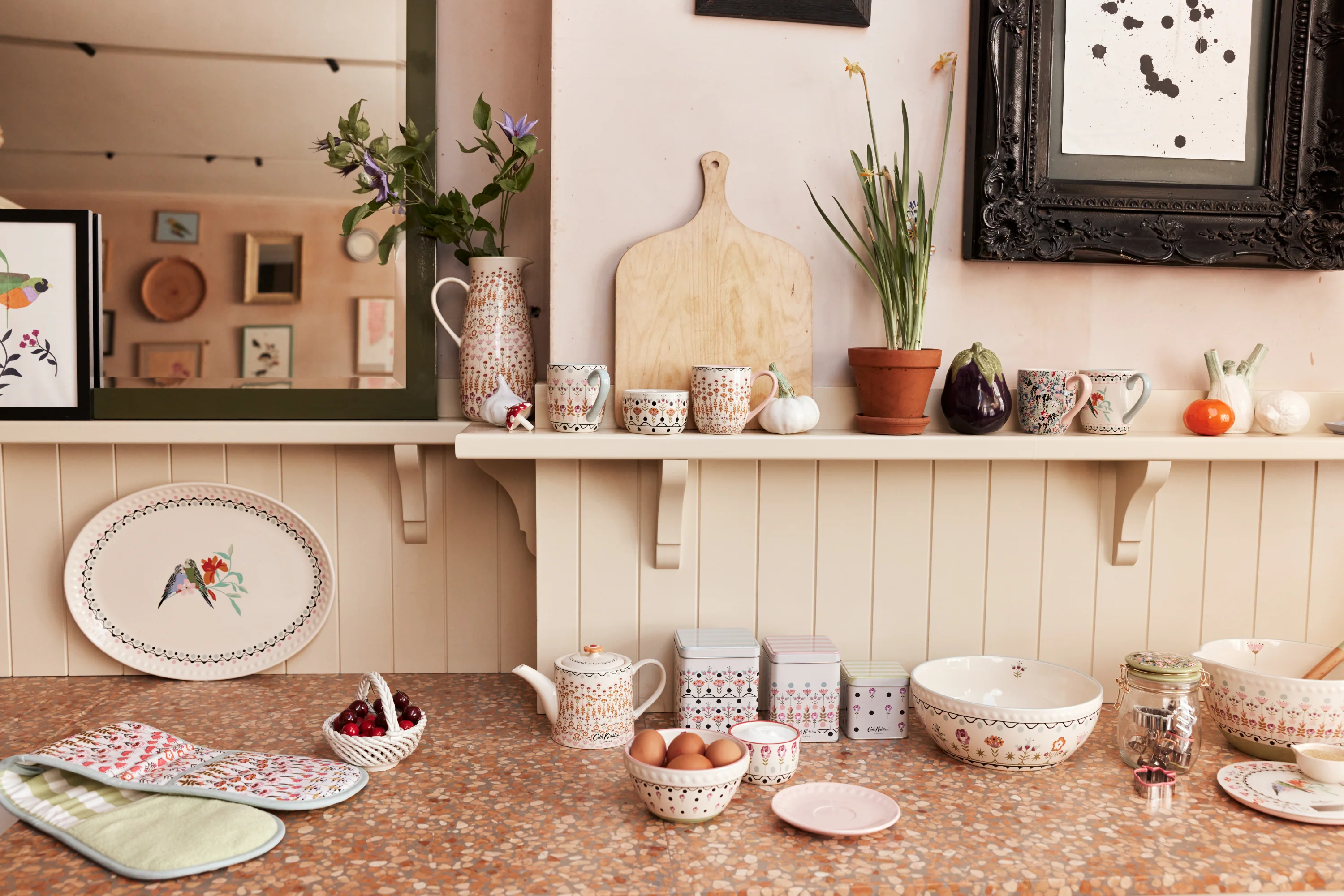 Cath Kidston Painted Table Square Storage Caddies,(Set Of 3) - Image 3