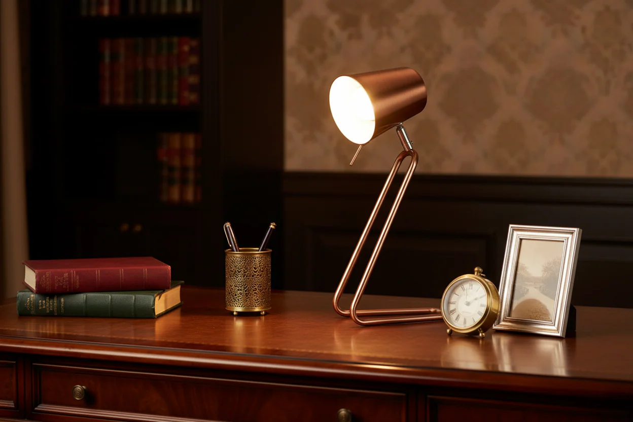 Leitmotiv Z Table Lamp, Copper - Image 6