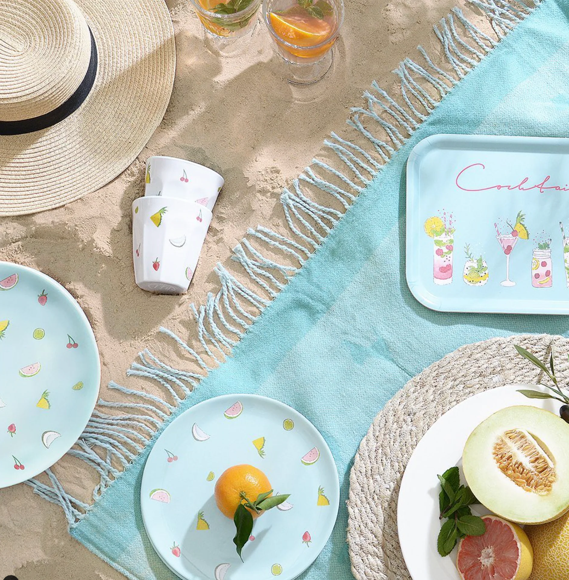 Sophie Allport Melamine Side plate, Cocktails - Image 6