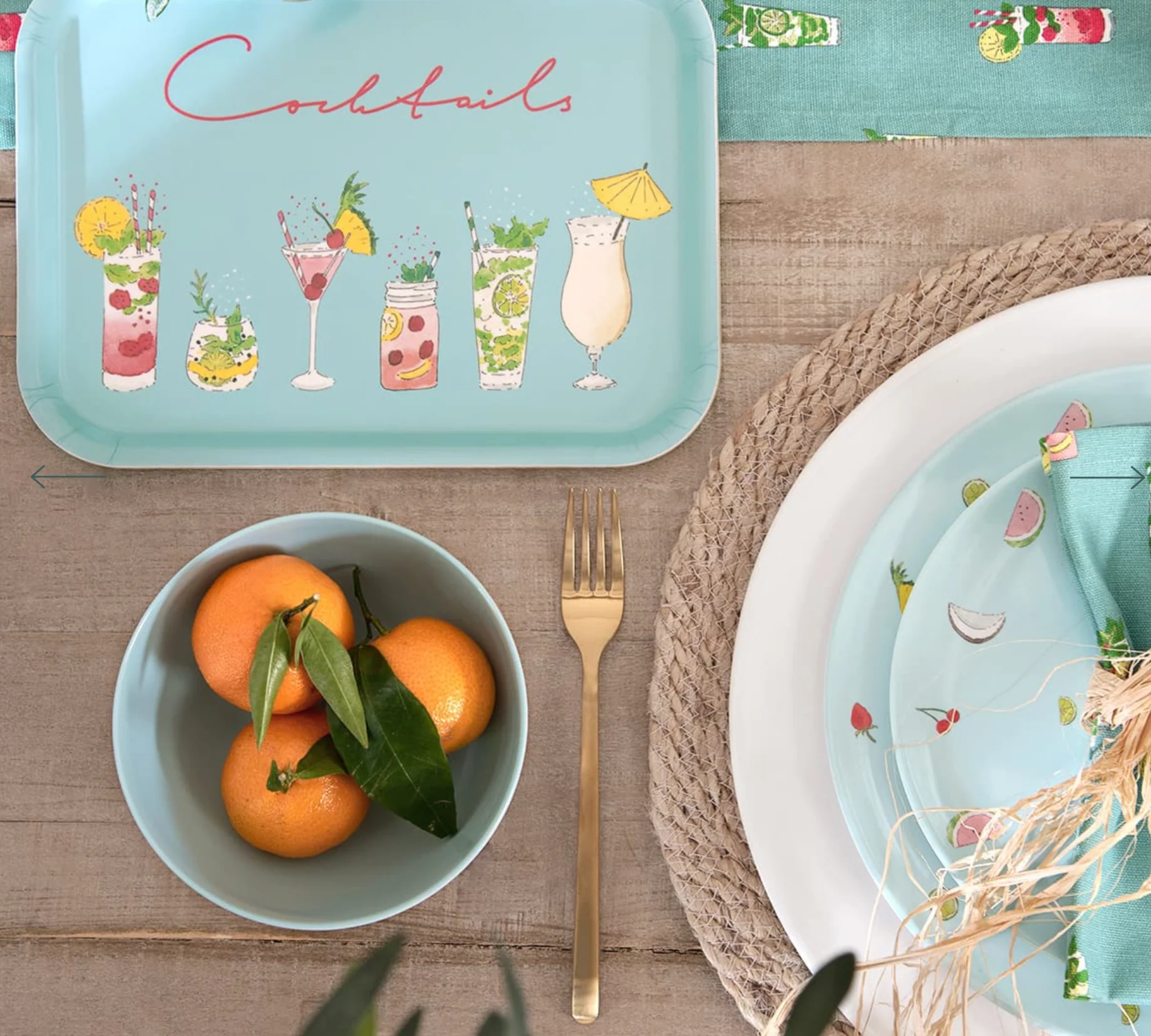Sophie Allport Mini Serving Tray, Cocktails - Image 5
