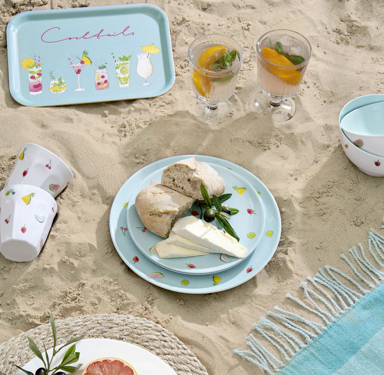 Sophie Allport Mini Serving Tray, Cocktails - Image 7